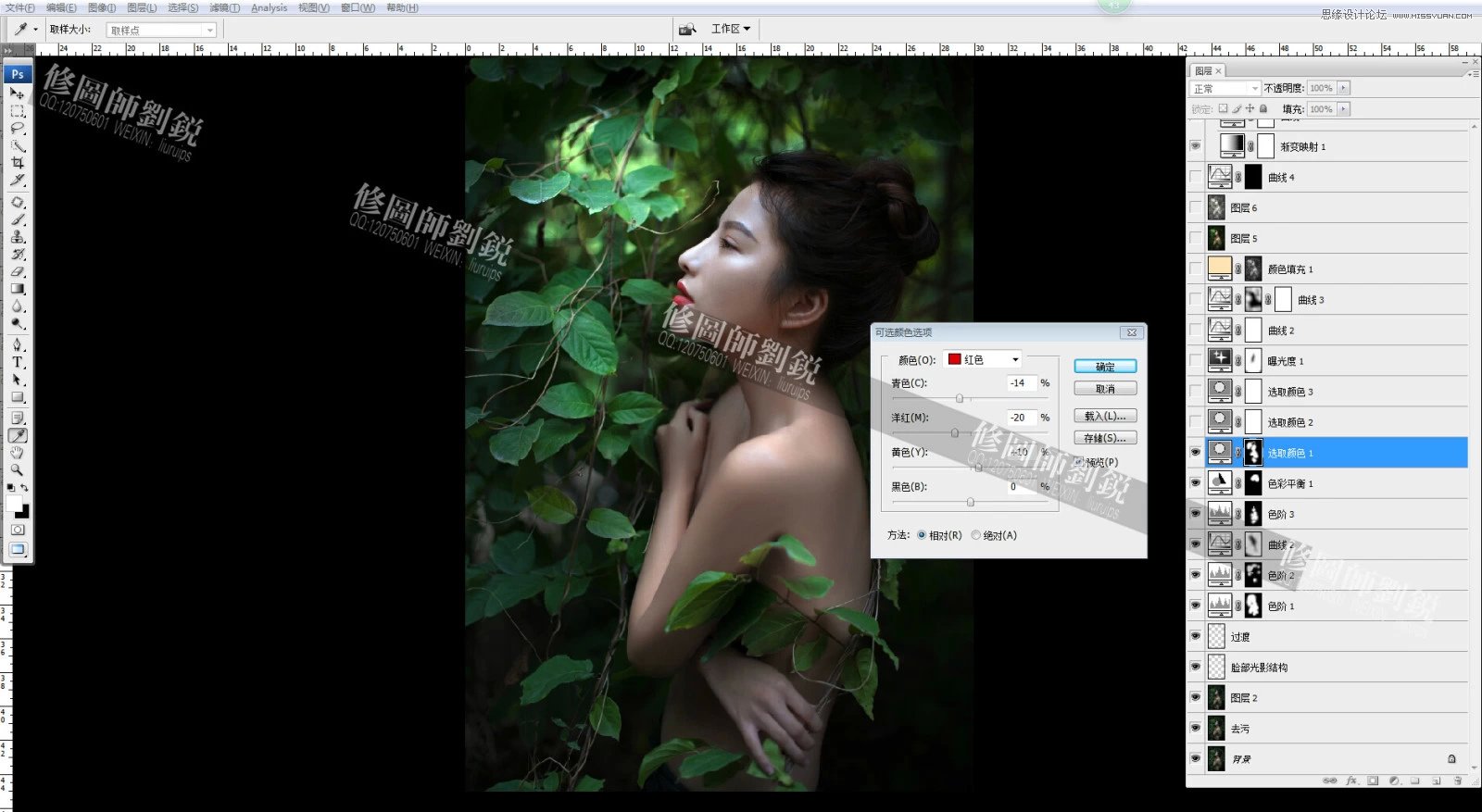 Photoshop调出外景人像唯美的电影胶片效果