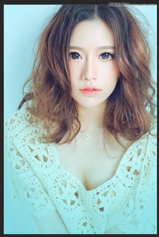 Photoshop给清纯女孩转唯美手绘效果图