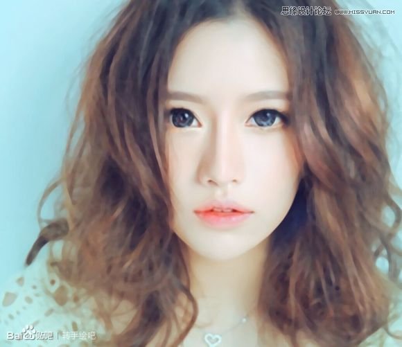 Photoshop给清纯女孩转唯美手绘效果图