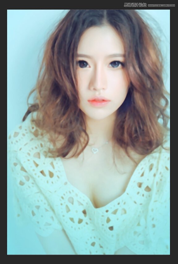 Photoshop给清纯女孩转唯美手绘效果图