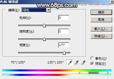 Photoshop调出河边人像黑白冷色效果