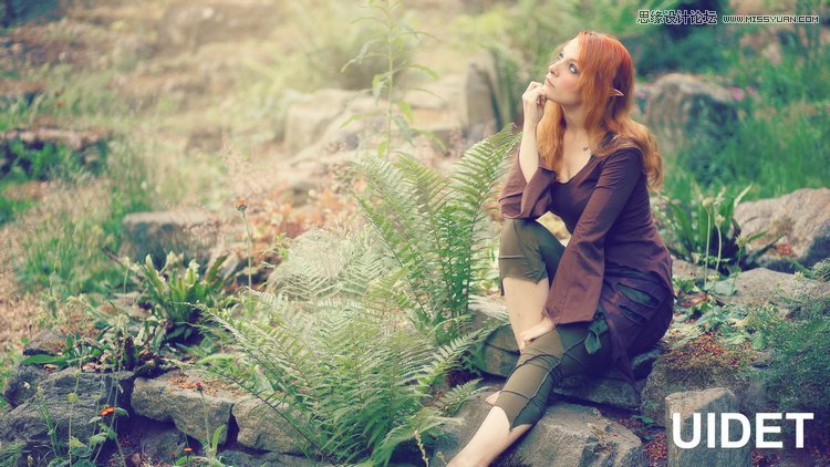 Photoshop调出外景人像甜美的小清新色调