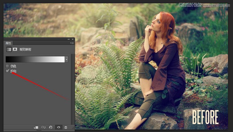 Photoshop调出外景人像甜美的小清新色调