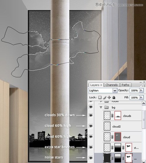Photoshop教你打造逼真的城市夜景特效