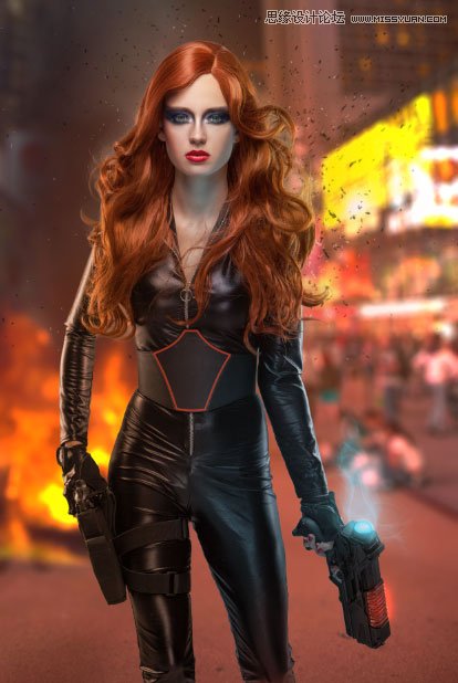 Photoshop合成炫酷效果的超级英雄电影海报