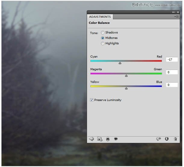 Photoshop合成头顶火焰燃烧效果的森林鹿王
