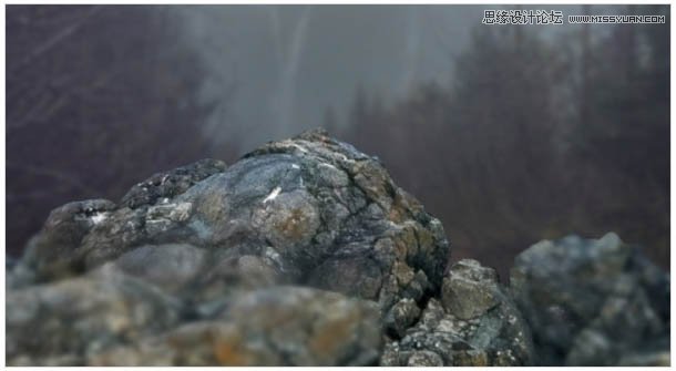 Photoshop合成头顶火焰燃烧效果的森林鹿王