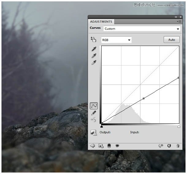 Photoshop合成头顶火焰燃烧效果的森林鹿王