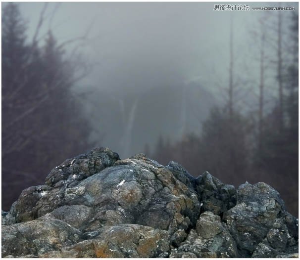 Photoshop合成头顶火焰燃烧效果的森林鹿王