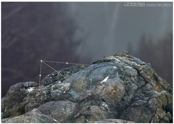 Photoshop合成头顶火焰燃烧效果的森林鹿王