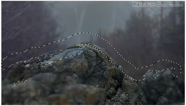 Photoshop合成头顶火焰燃烧效果的森林鹿王