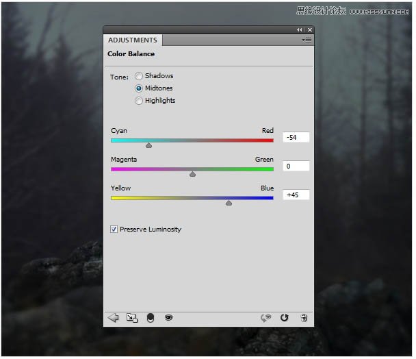 Photoshop合成头顶火焰燃烧效果的森林鹿王