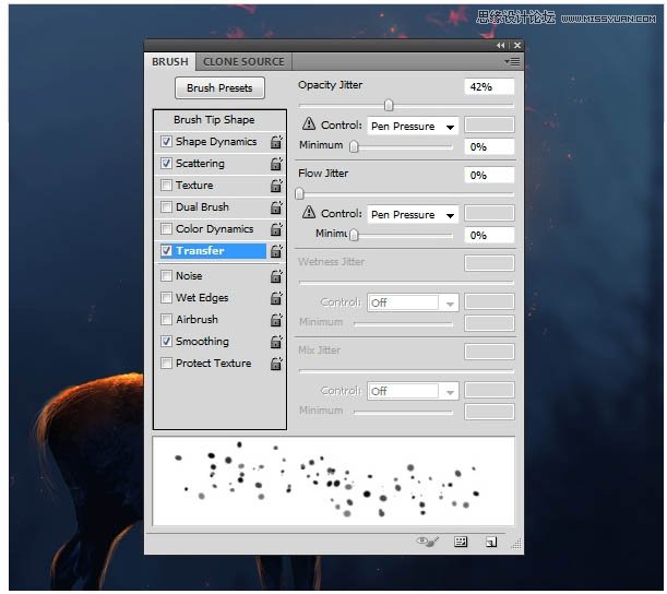Photoshop合成头顶火焰燃烧效果的森林鹿王