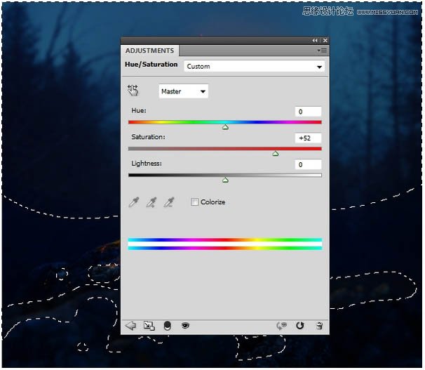 Photoshop合成头顶火焰燃烧效果的森林鹿王