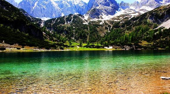 Photoshop修复细节严重缺失的风景照片