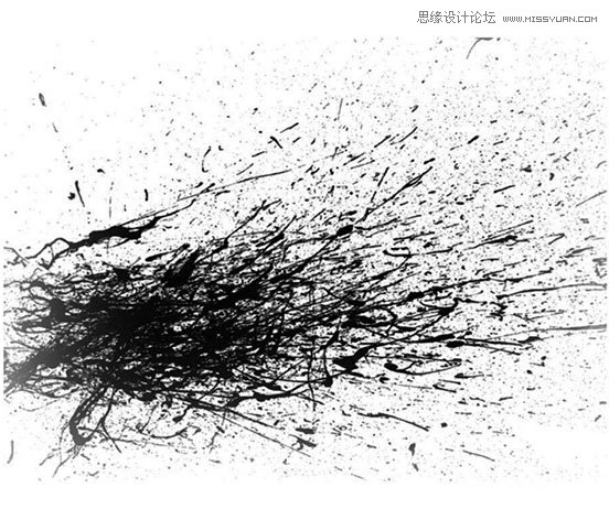 Photoshop调出数码照片喷溅打散效果图