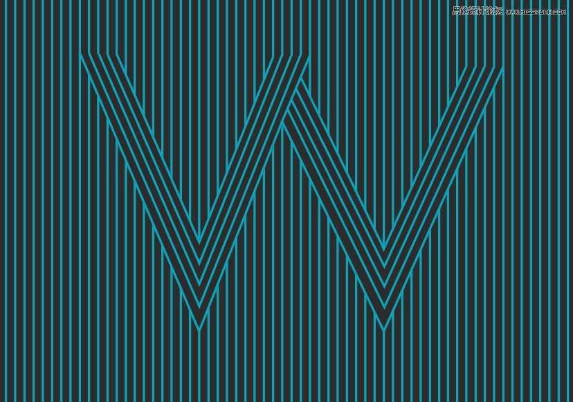 Illustrator结合PS绘制创意的线条艺术海报