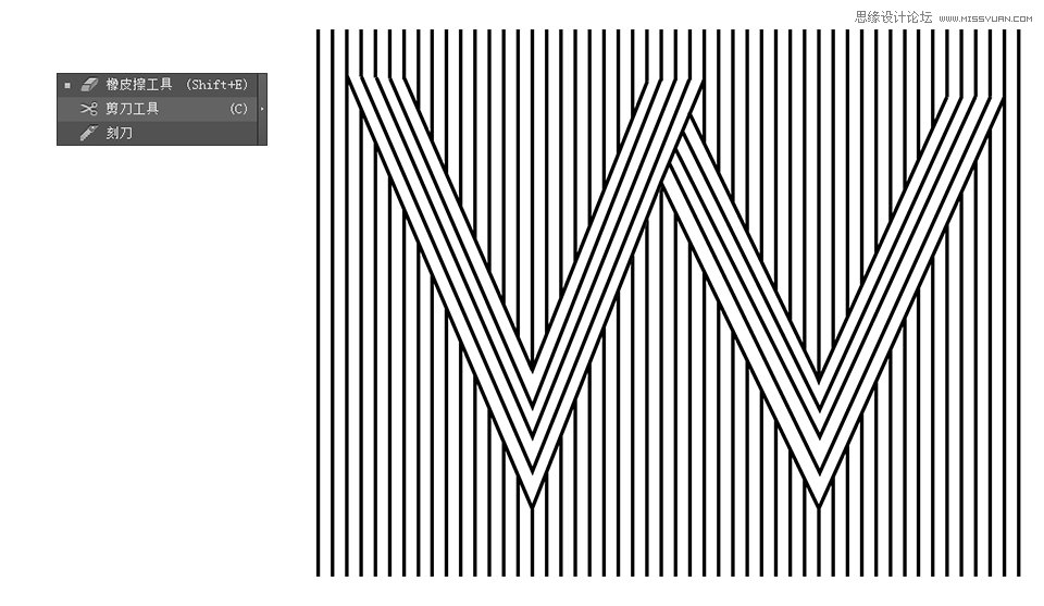 Illustrator结合PS绘制创意的线条艺术海报