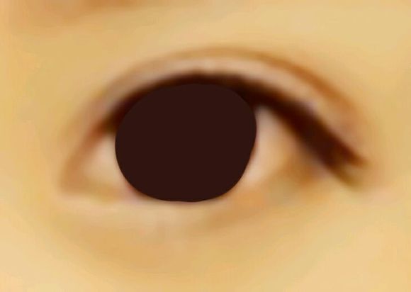 Photoshop解析照片转手绘之眼睛的画法过程