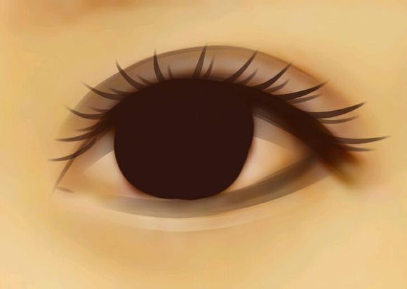 Photoshop解析照片转手绘之眼睛的画法过程