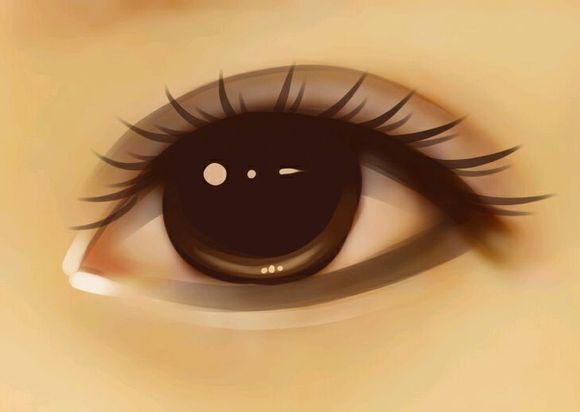 Photoshop解析照片转手绘之眼睛的画法过程