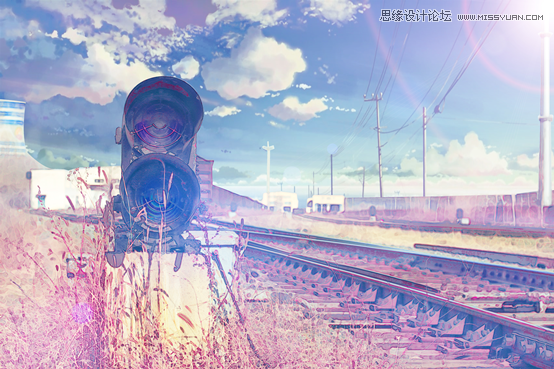 Photoshop巧用素材合成超酷高亮动漫效果