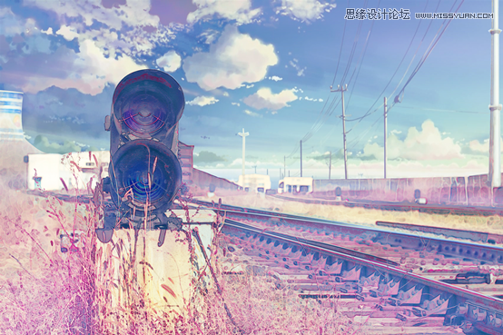 Photoshop巧用素材合成超酷高亮动漫效果