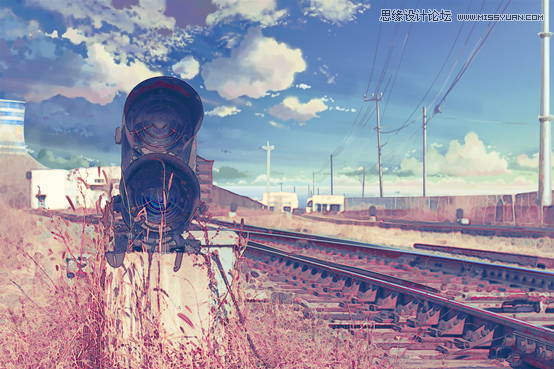 Photoshop巧用素材合成超酷高亮动漫效果