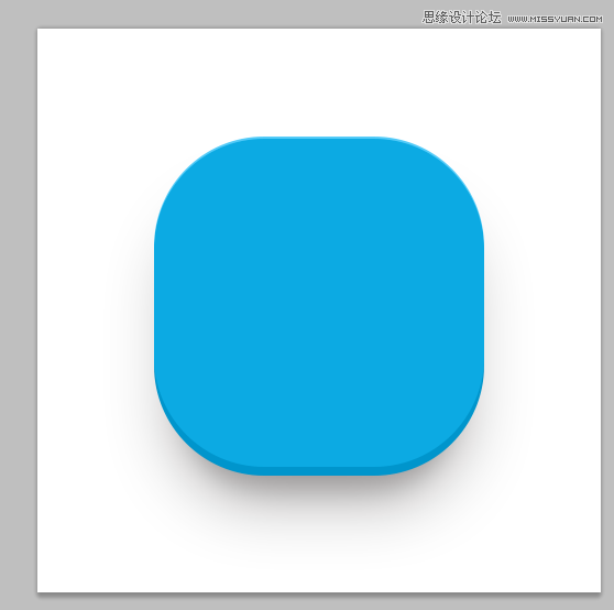 Photoshop设计蓝色质感的方形APP图标