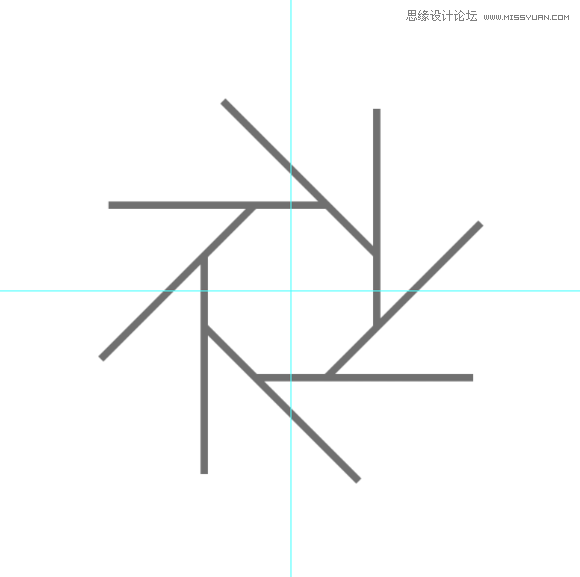 Photoshop精准的设计八度旋转的相机镜头图标