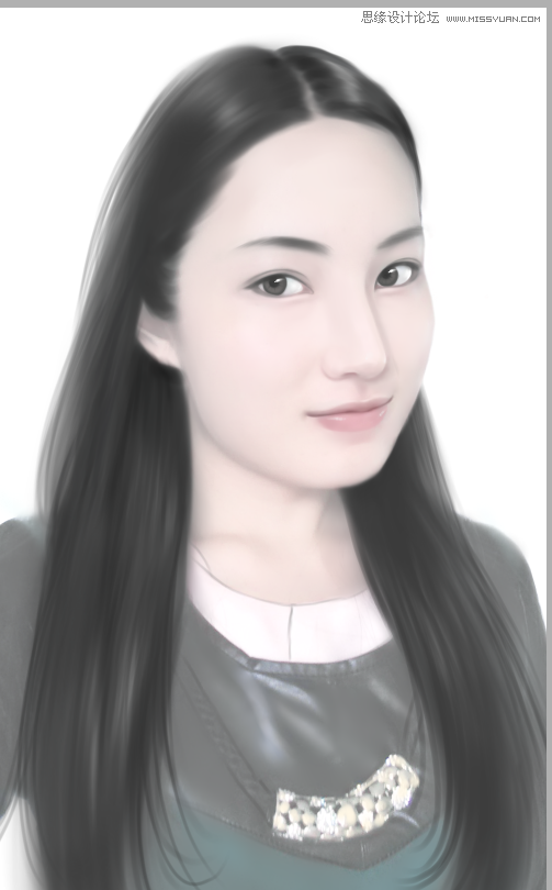 Photoshop结合SAI制作言情风转手绘效果