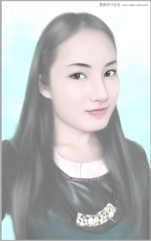 Photoshop结合SAI制作言情风转手绘效果