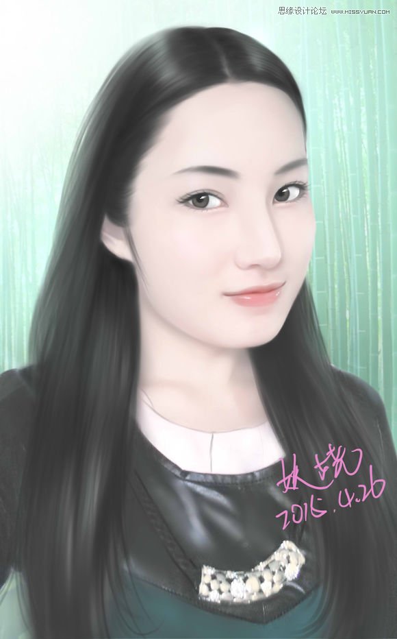 Photoshop结合SAI制作言情风转手绘效果