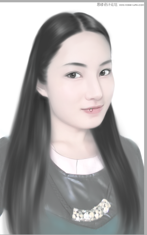 Photoshop结合SAI制作言情风转手绘效果