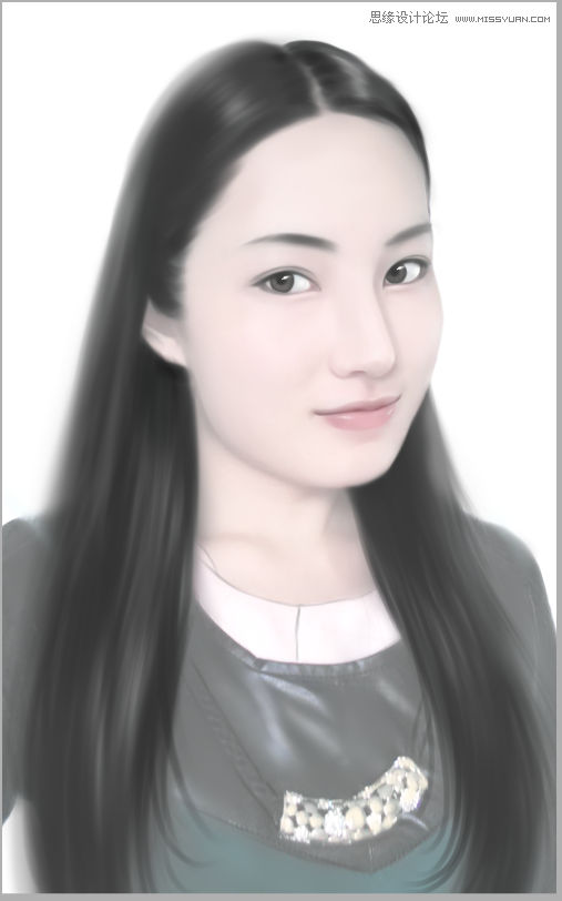 Photoshop结合SAI制作言情风转手绘效果