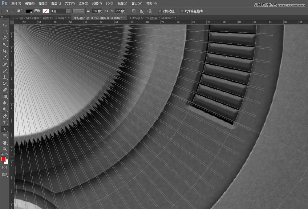Photoshop绘制逼真的播放器音量旋钮图标