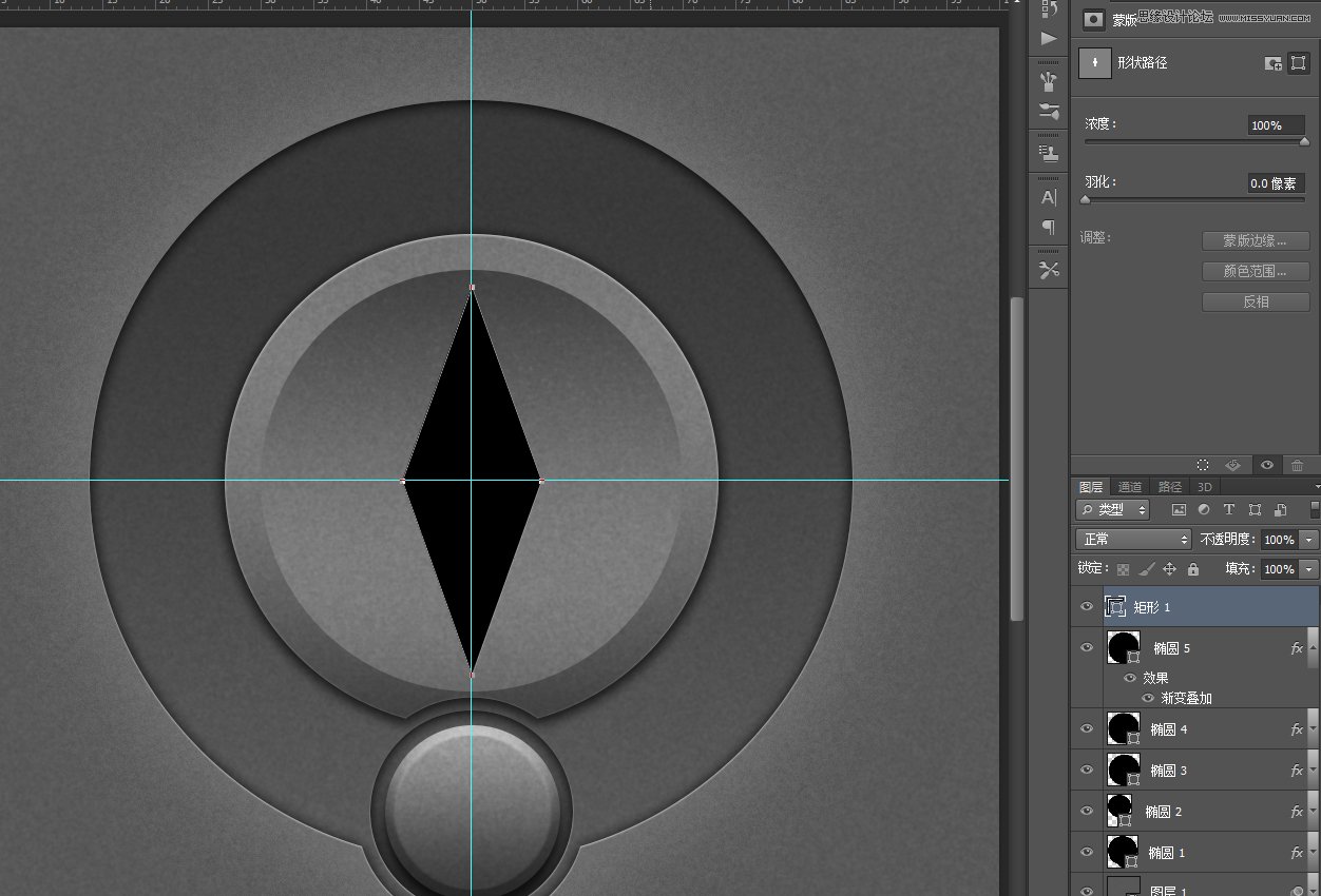 Photoshop绘制逼真的播放器音量旋钮图标