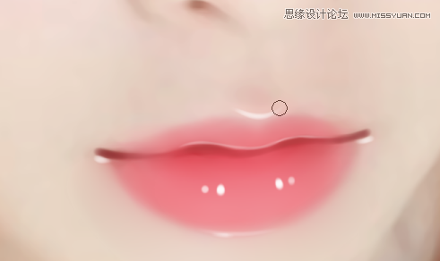 Photoshop详解水嫩嘴巴的转手绘绘制方法