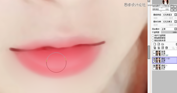 Photoshop详解水嫩嘴巴的转手绘绘制方法