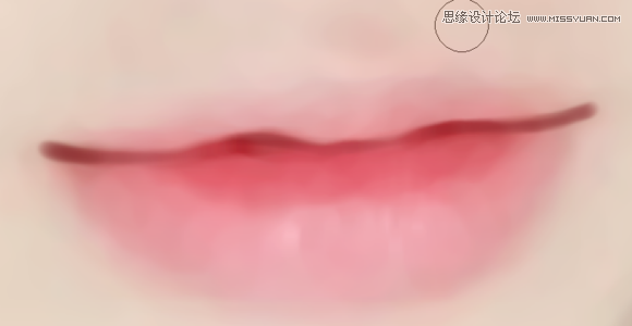 Photoshop详解水嫩嘴巴的转手绘绘制方法