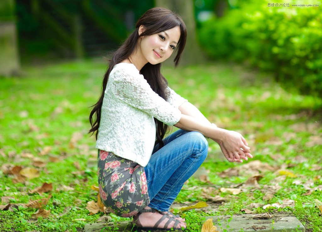 Photoshop调出果子人像照片梦幻蓝色调