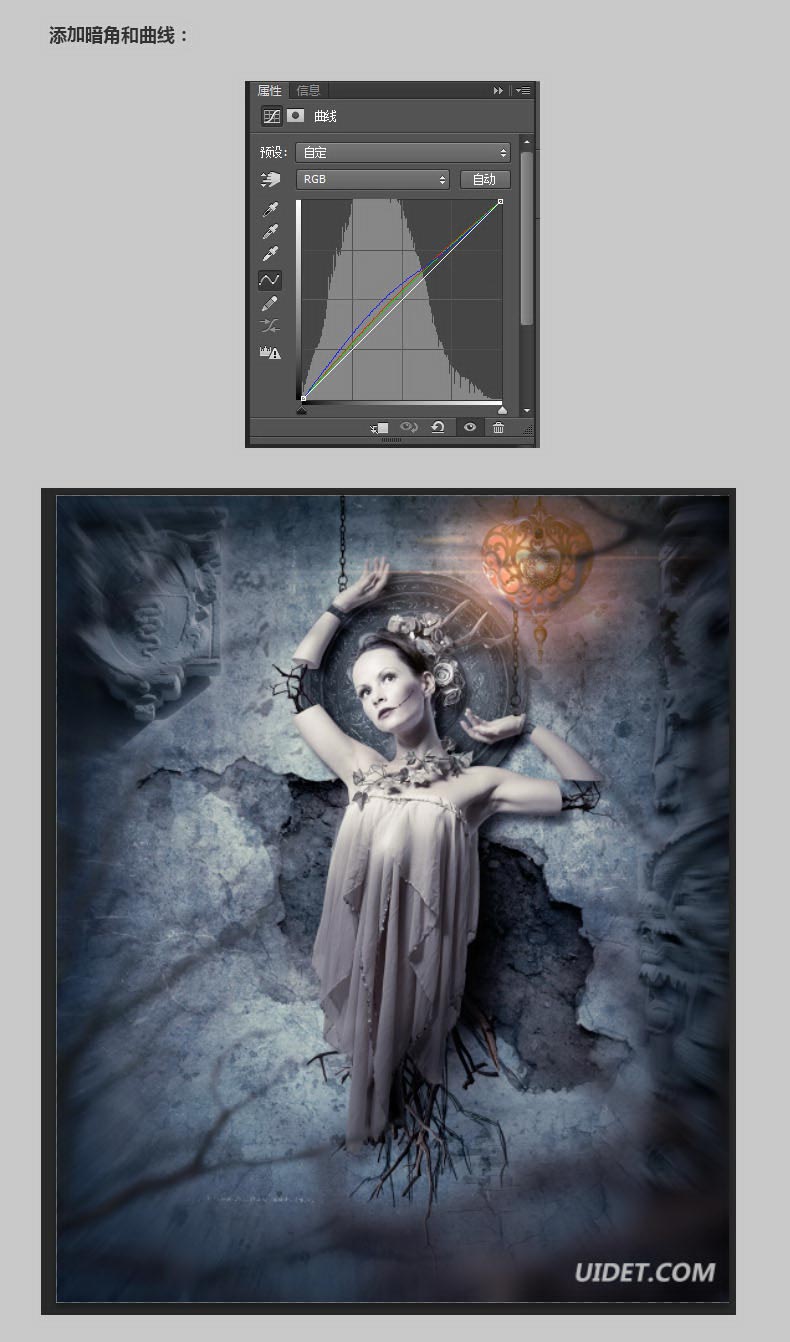Photoshop合成恐怖气氛的木偶提线傀儡