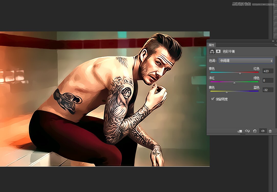 Photoshop巧用滤镜把真人处理成GTA5效果
