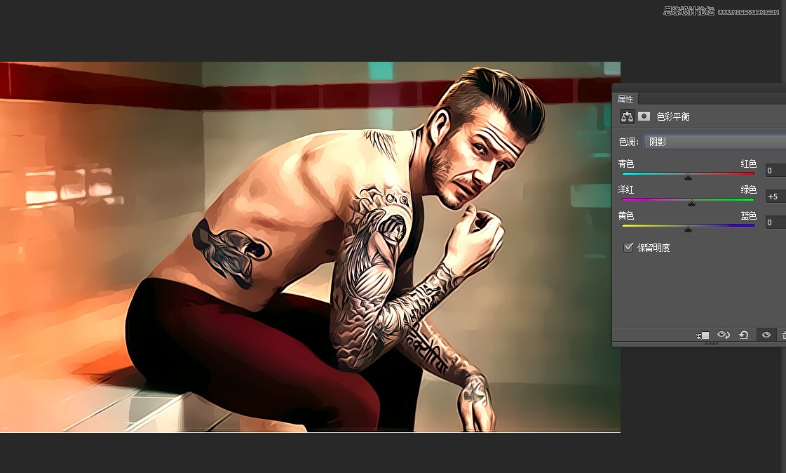 Photoshop巧用滤镜把真人处理成GTA5效果