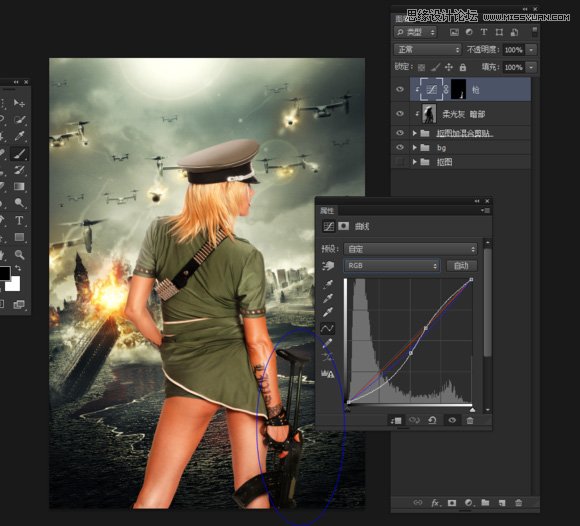 Photoshop合成超酷的生化危机海报效果图