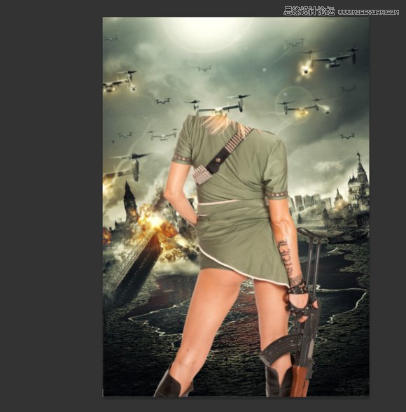 Photoshop合成超酷的生化危机海报效果图