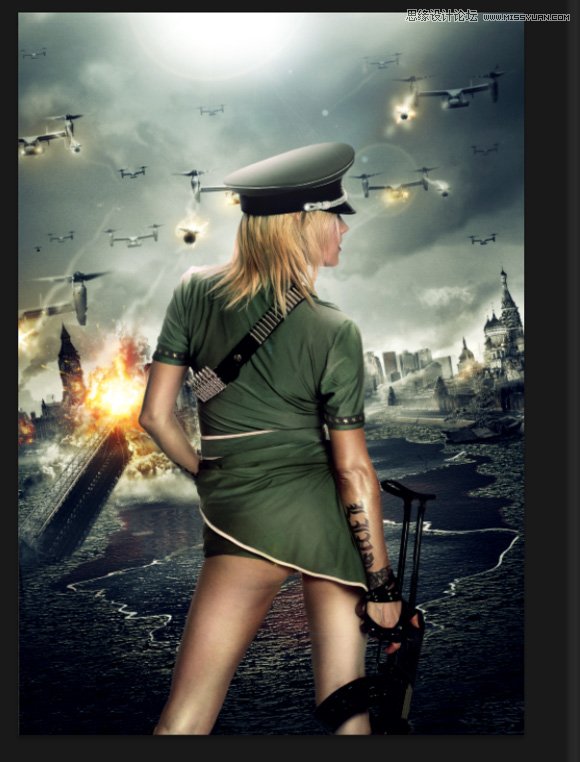 Photoshop合成超酷的生化危机海报效果图