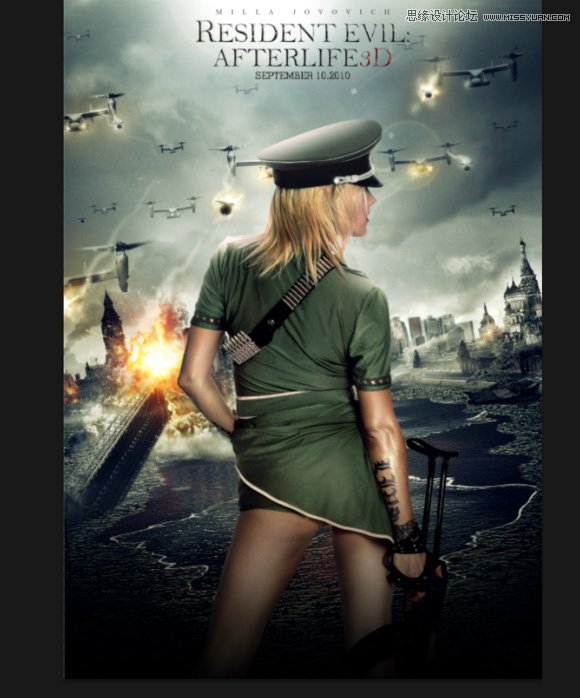 Photoshop合成超酷的生化危机海报效果图