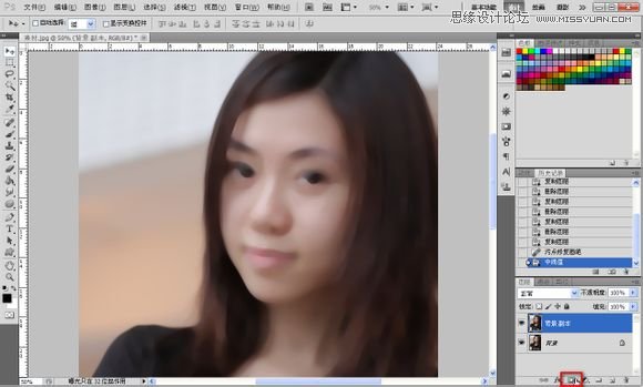 Photoshop为美女照片转成唯美的手绘鲜果