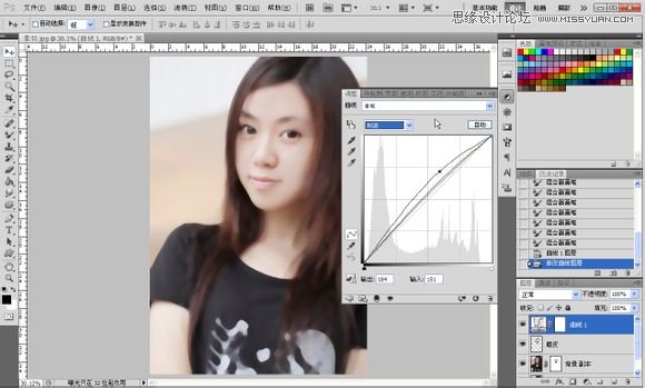 Photoshop为美女照片转成唯美的手绘鲜果